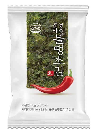 문경미소 김수미 불땡초맛김 24봉 매운김 도시락 조미김 선물세트 : 제일유통1호점