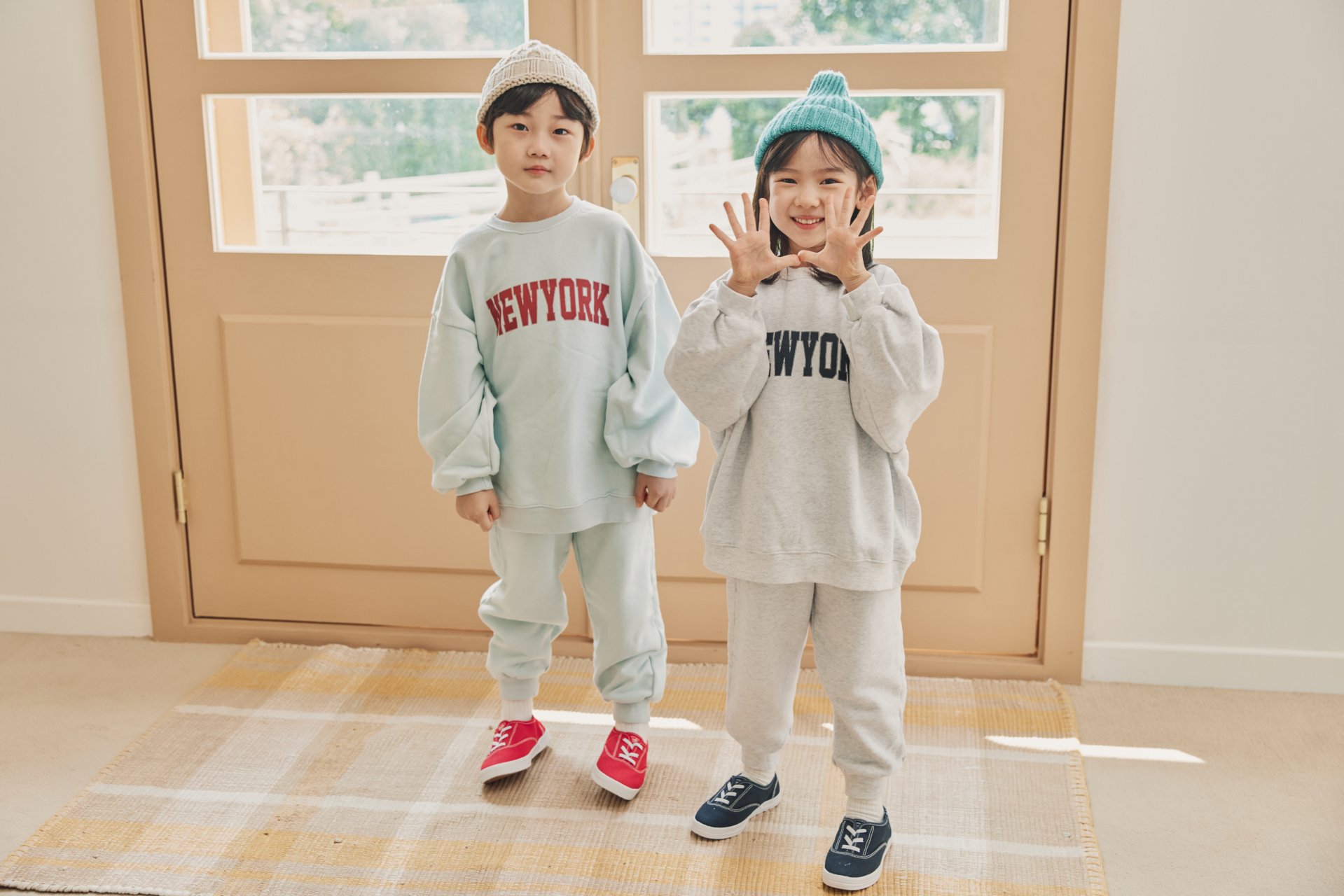 엔알케이 뉴욕상하set(+Junior) : 리틀베이지