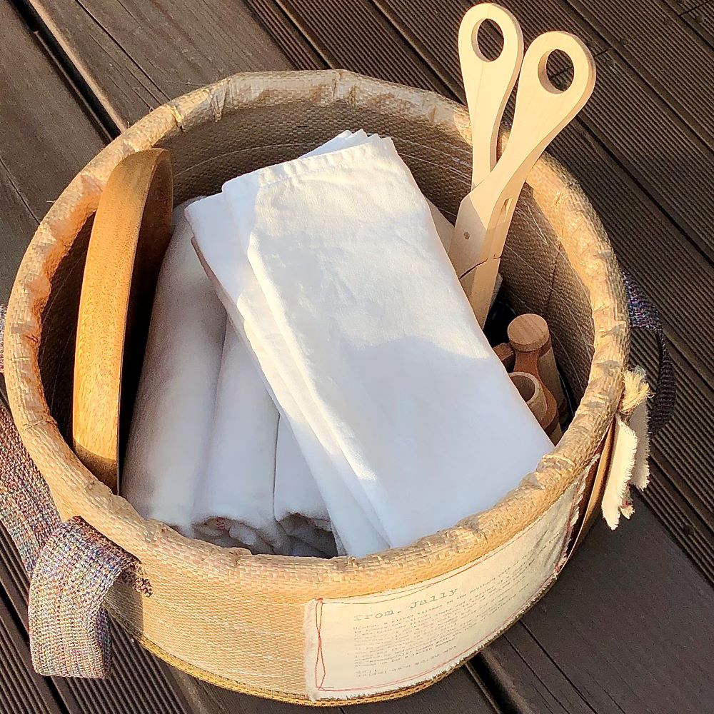 무형광 강화 소창행주 선원직물 2겹 : 이쁜달