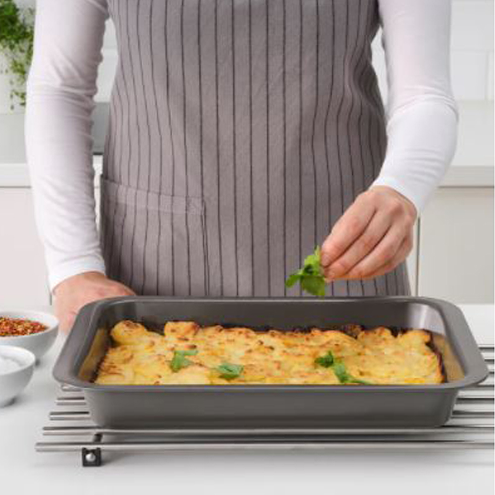 이케아 HEMMABAK 헴마바크 로스팅팬 그레이36x27 cm 라자냐 오븐 전자레인지 로스팅 : 테이블프렌즈