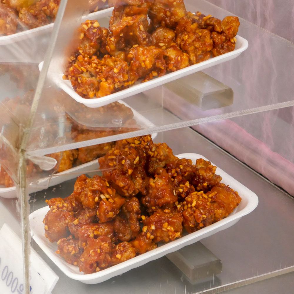 [청주시 배달] 약간 매운맛 닭강정 (국내산) 1박스 [사창 맛짱닭강정] : 동네시장 장보기