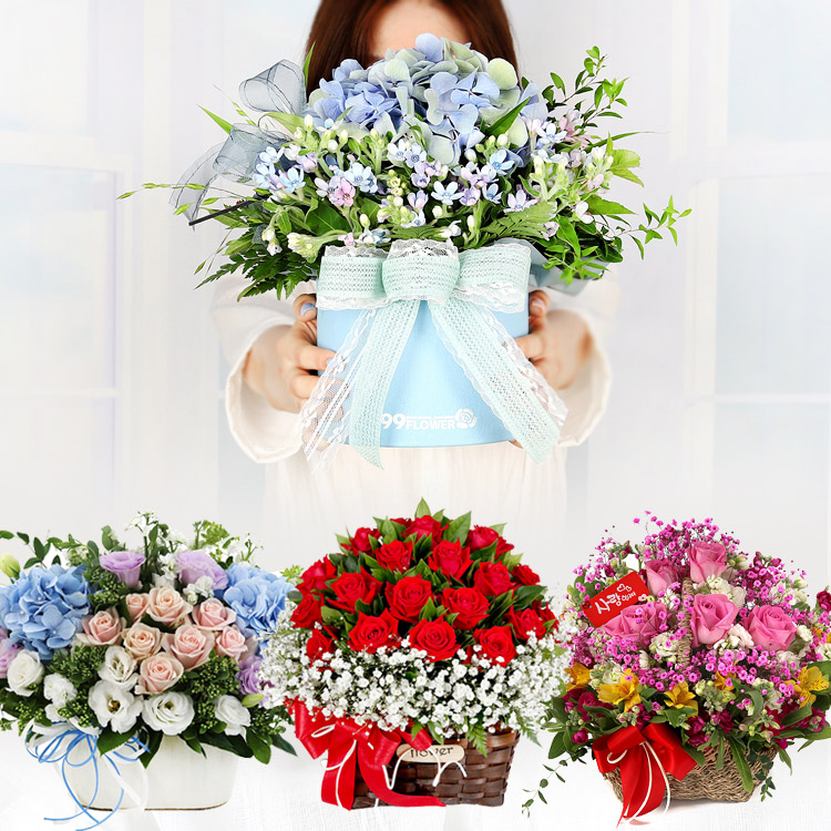 꽃바구니 배달 전국꽃배달서비스 생화 꽃다발 생일 장미 : 당일 꽃배달 플라워시티