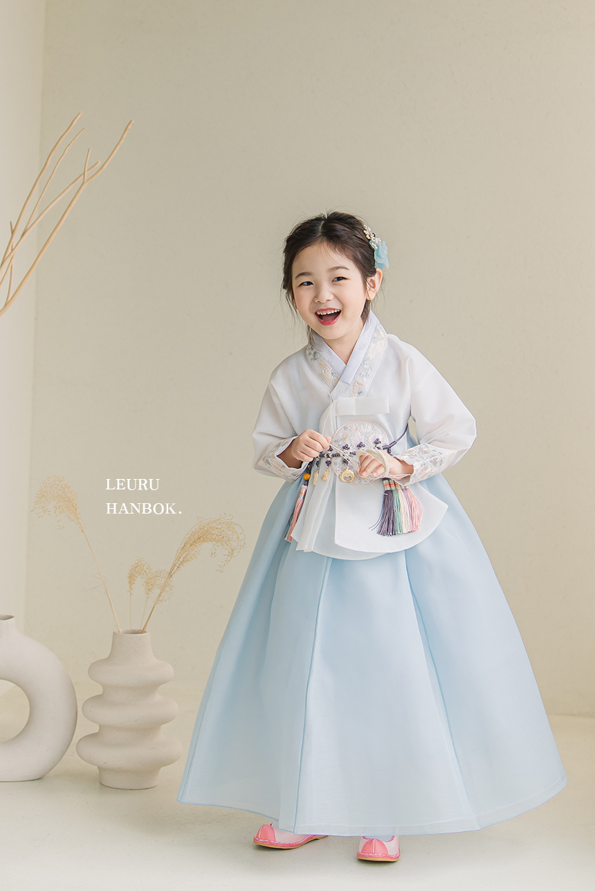 유진 하늘 여아한복 : 르루