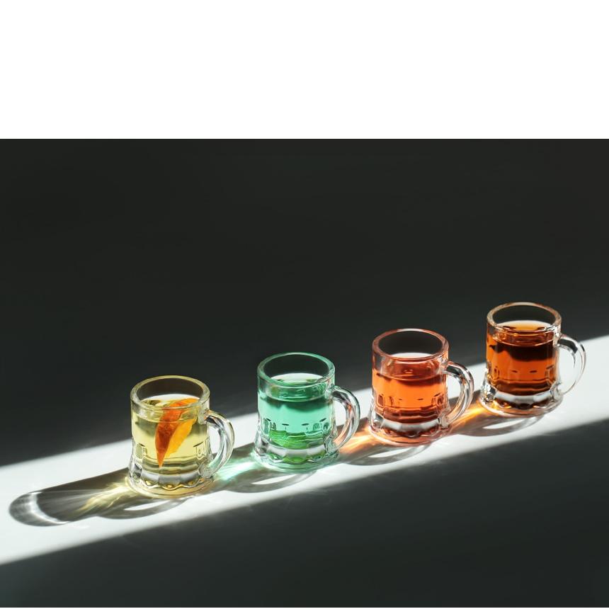 알쓰잔 술찌 딱한잔 샷잔 미니 작은 핸들 손잡이 맥주 소주잔 샘플러잔 맥주컵 소맥 쏘맥잔 : 날마다토요일