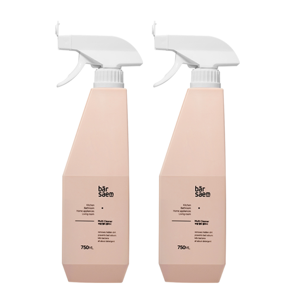 바샘 멀티 클리너 다목적 세정제 750ml 1+1 기름때 찌든때 제거제 가스렌지 후드 다용도 청소 : 예밀