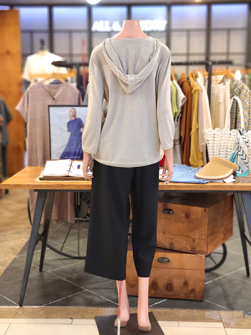 올앤선드리 밴딩 와이드 팬츠 A0F7P373  99 : 롯데아울렛 율하점 BCBG