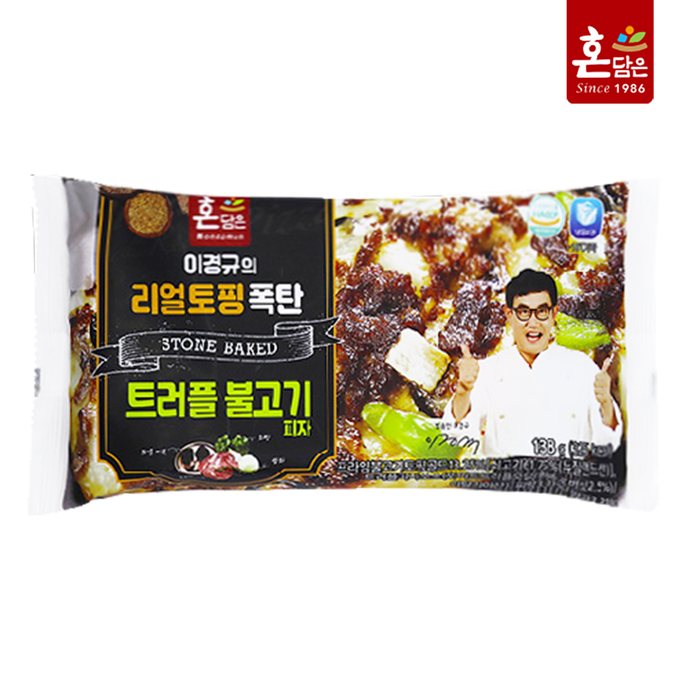 한맥 리얼토핑폭탄 트리플 불고기피자 138g : 하담몰