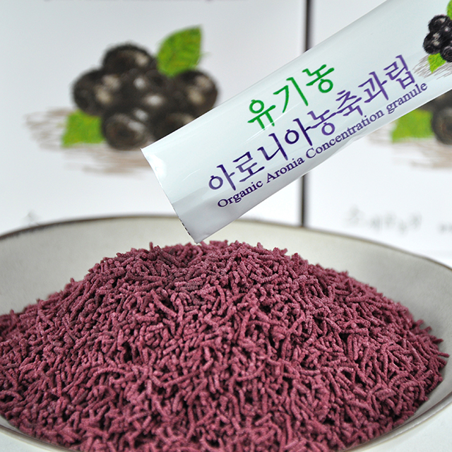 유기농 아로니아 농축과립 스틱 120g 아로니아분말이나 가루보다 편리하게 섭취 : 럭스펀