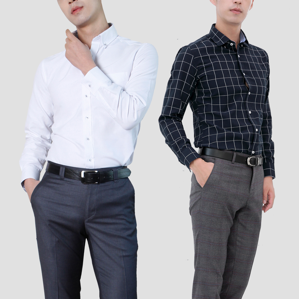 스타일이 좋은 남자 와이셔츠 모음 슬림 옥스포드 셔츠 : LUXTIE HOMME