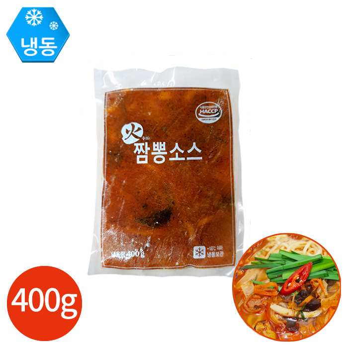 건우유통 불맛 짬뽕소스 400g x 5봉 : CLICKMALL