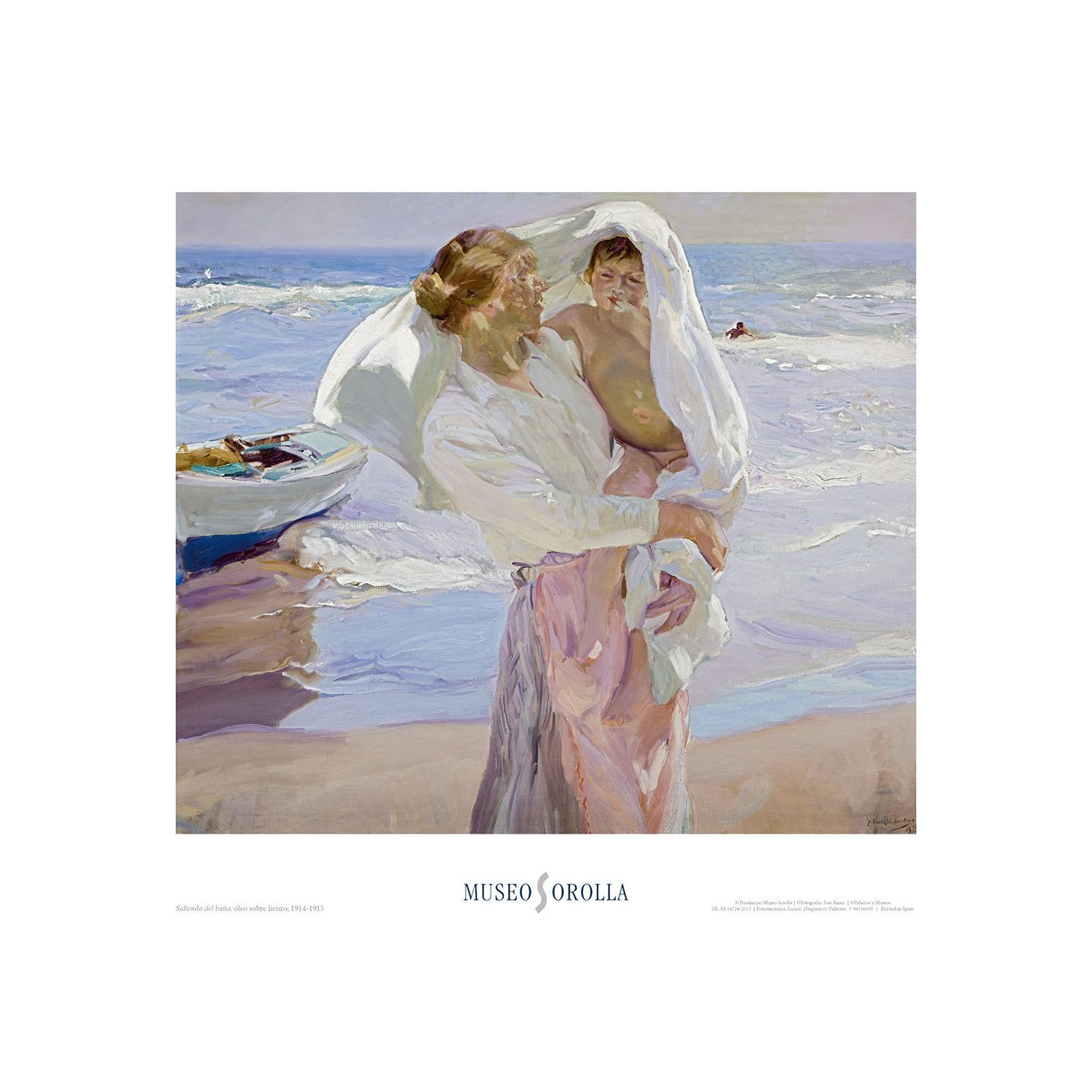[직수입 포스터][소로야 미술관] JOAQUIN SOROLLA 호아킨 소로야 - AL SALIR DEL BAÑO 욕실에서 : 소수책방