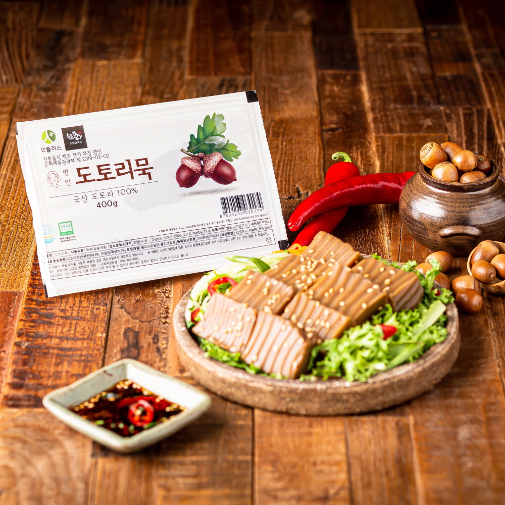 초림단지묵 명인 도토리묵 400g 2팩 : 초림단지묵