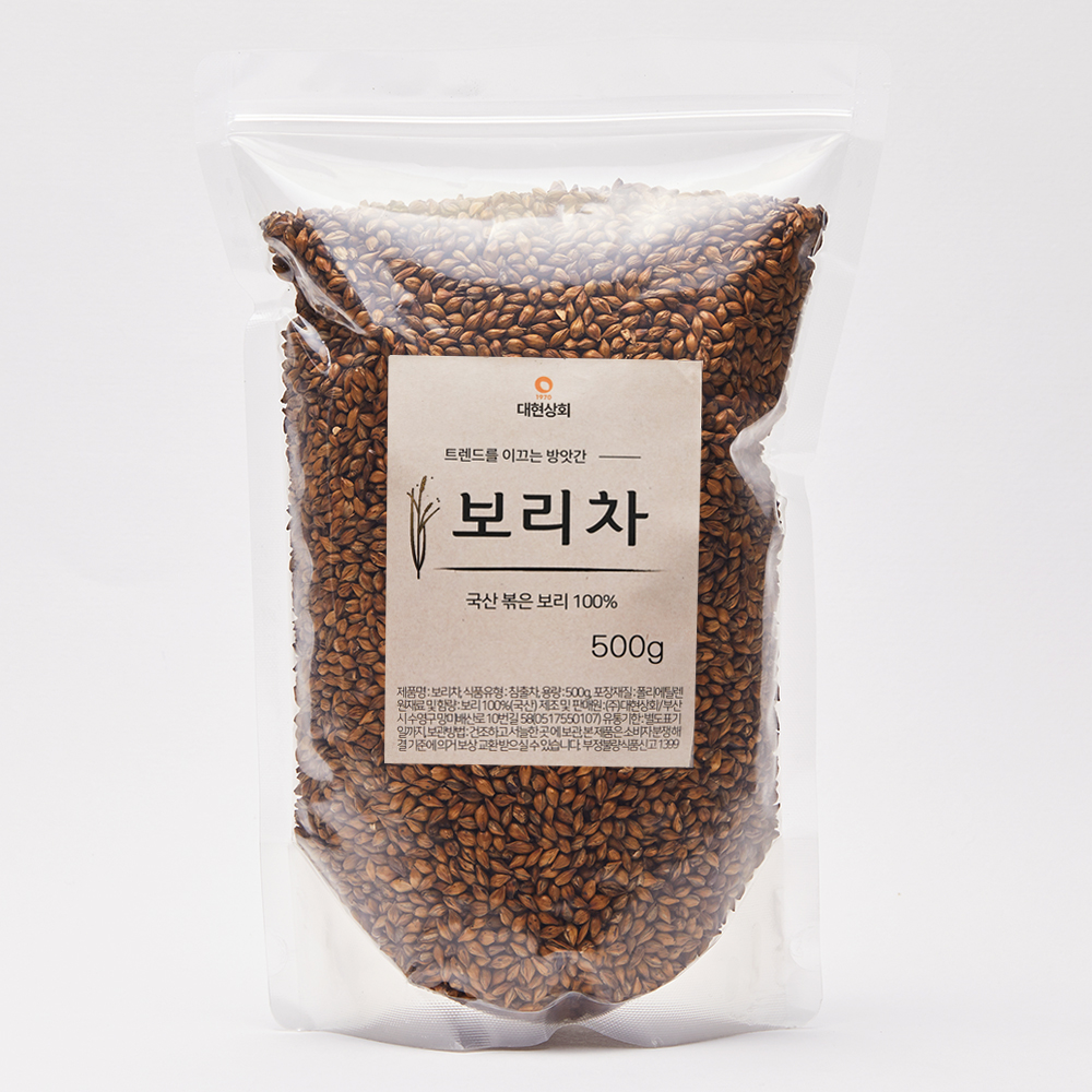 국산 볶은 보리차 500g / 통알곡 / 통곡물 끓여먹는 / 50년전통대현상회 : 대현상회 방앗간