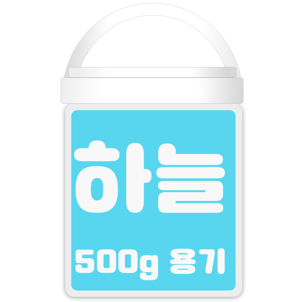 컬러클레이500g-버켓통용기-하늘 : 앙똘로지