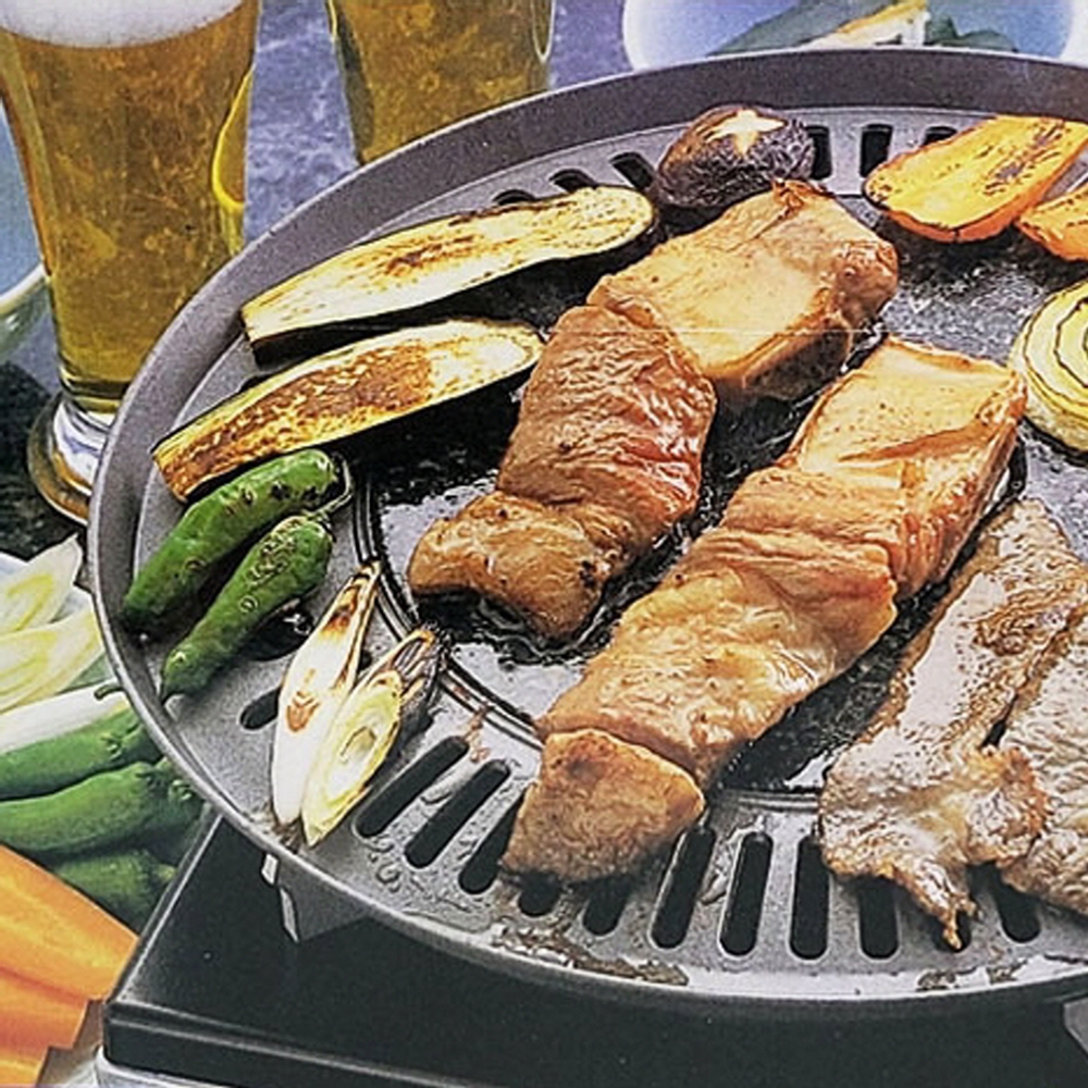 가정용 고기 삼겹살 고깃집 소고기 고기집 냉삼 불판 구이용 돌판 고기판 돌불판 삼겹살판 : 완두콩 굴러간다