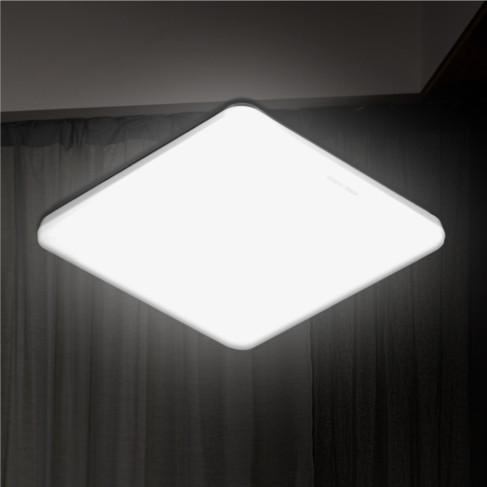 번개표 LED 거실등 기쁨 사각방등 50W 조명 방등 전등교체 천장 공부방 : 동양전구 주식회사