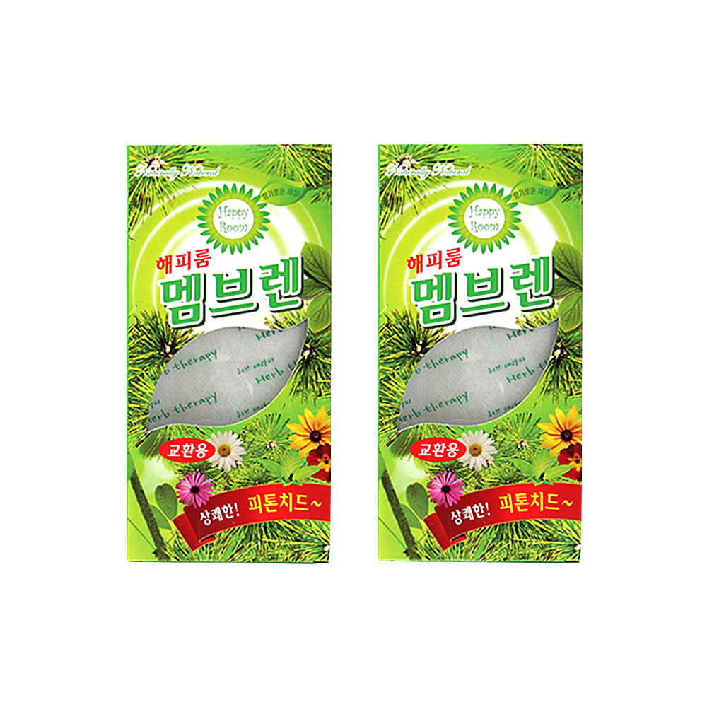해피룸 멤브렌 리필형 5종 옷장탈취제 하이옷장탈취제 실내탈취제 등... 피톤치드/레몬/피치/장미/라벤더 5가지향기 1+1 2개1세트 : 해피룸몰