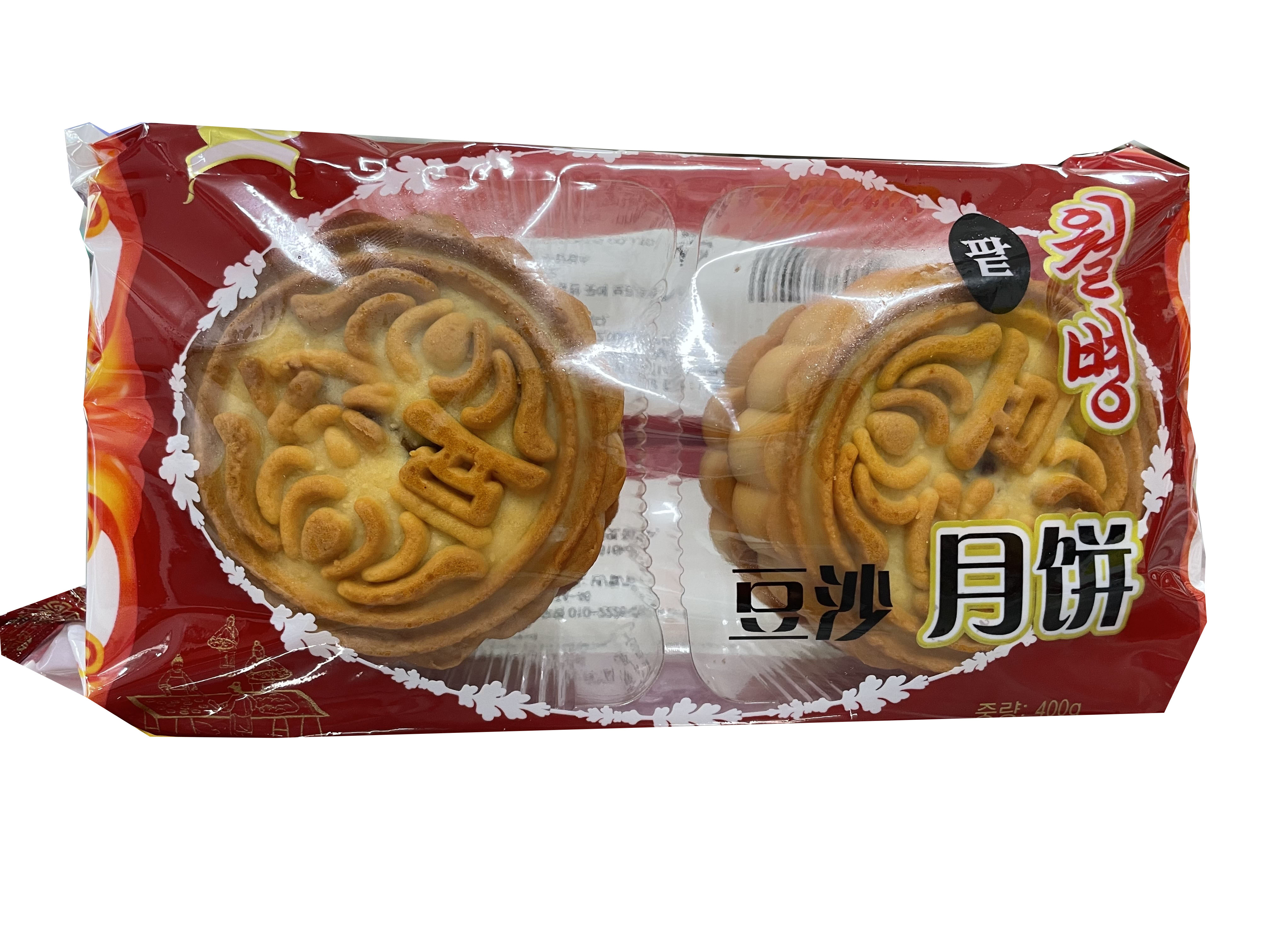 다원중국식품 중국월병 월병 팥맛 400g(한봉지4개) 1개 : 다원중국식품