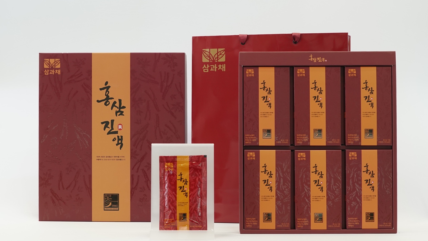 삼과채 홍삼진액 (흑마늘 첨가) (30팩) : 삼과채건강즙 배곧본점