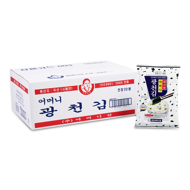 [광천어머니김 본사 발송] 전장김 30g (10봉/20봉) : 광천어머니김