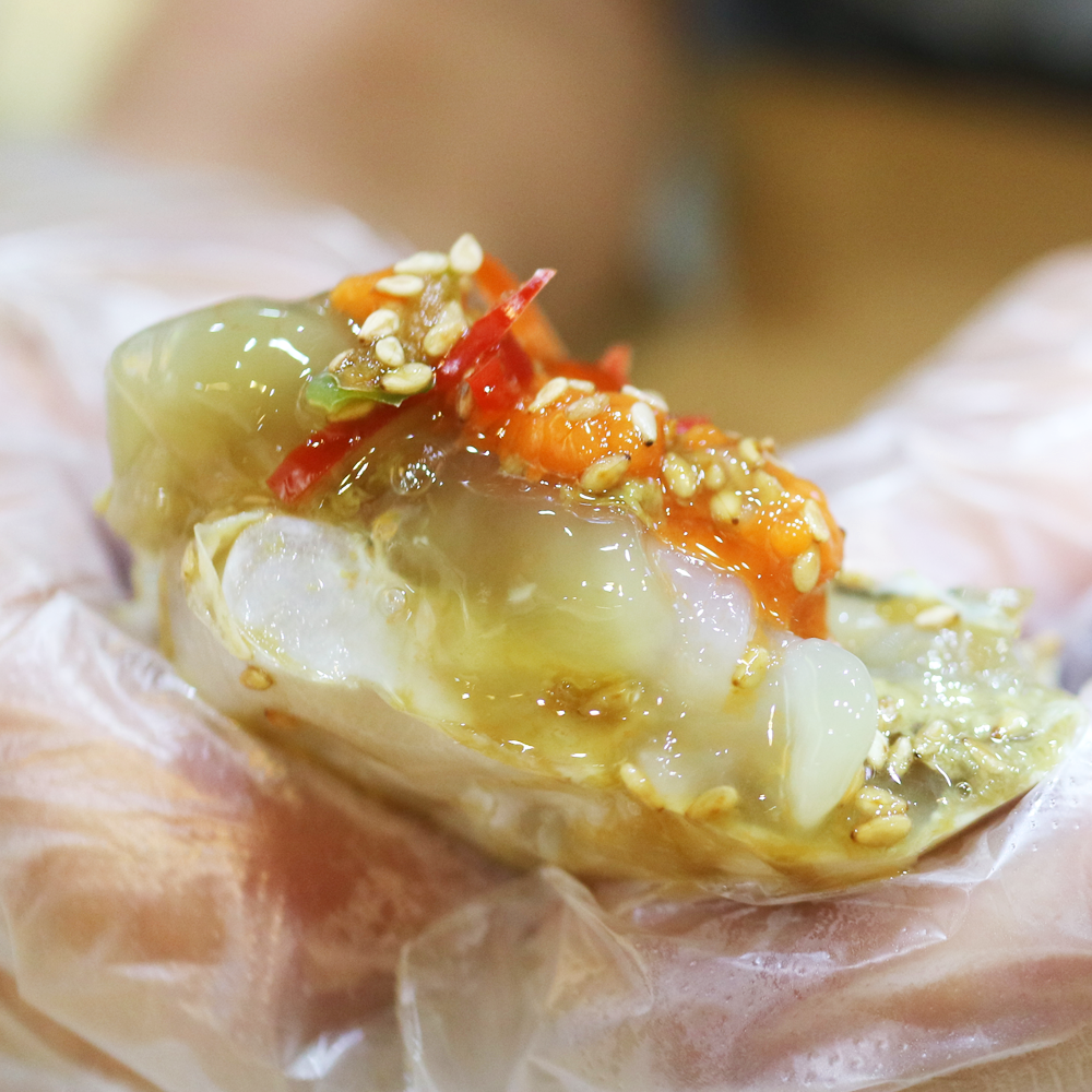안면도 선주 운영 서해안 꽃게 밥도둑 토담정 간장게장1.2kg(알배기 3마리) : 토담정