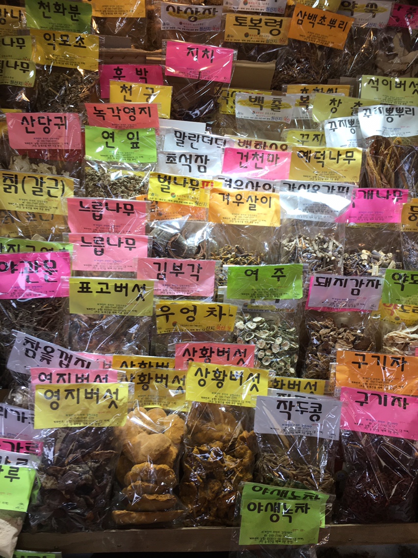 화개장터 호흡기 건강에 좋은 맥문동 : 화개장터 검정고무신