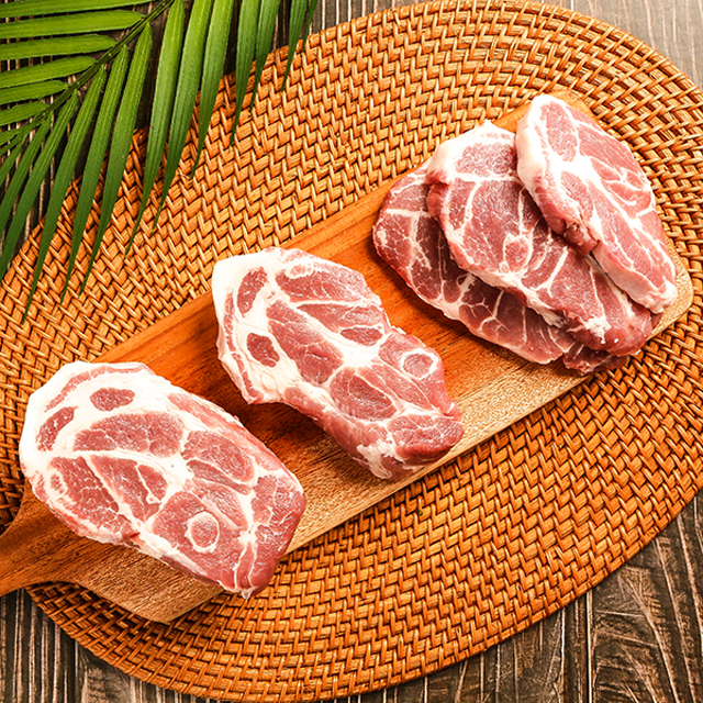 초신선 프리미엄 토종 흑돼지 암돼지 선별 목살 500g : 오성 농장