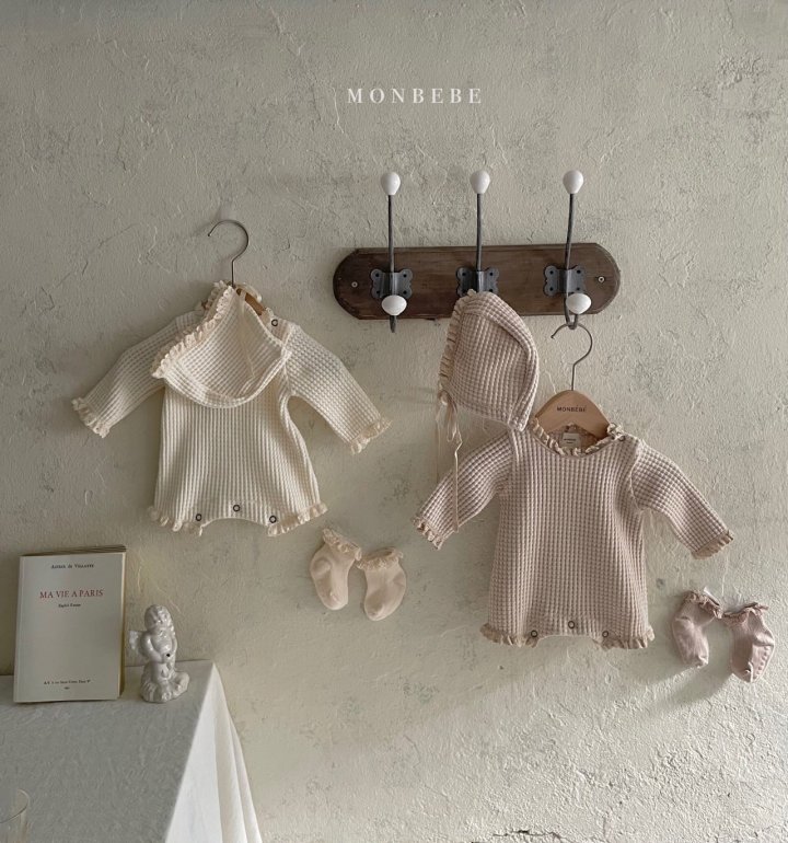 30%바로배송)몽베베  NEW와플슈트(보넷포함)(36,800원-30%) : 리틀베이지