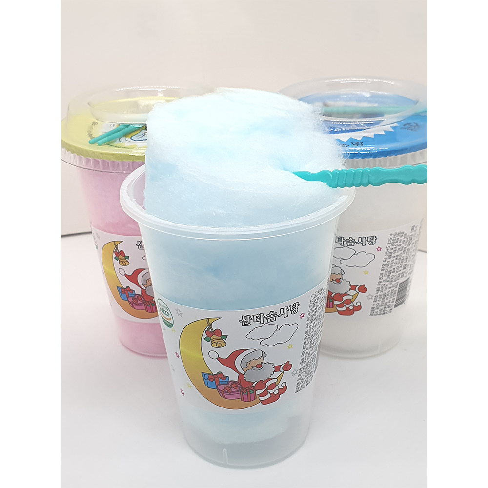 산타솜사탕10g x 30개입 1BOX 컵솜사탕 사탕캔티 : 화인코코