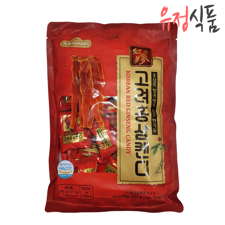 [유정식품] 일광제과 고려 홍삼캔디 280g : 유정식품
