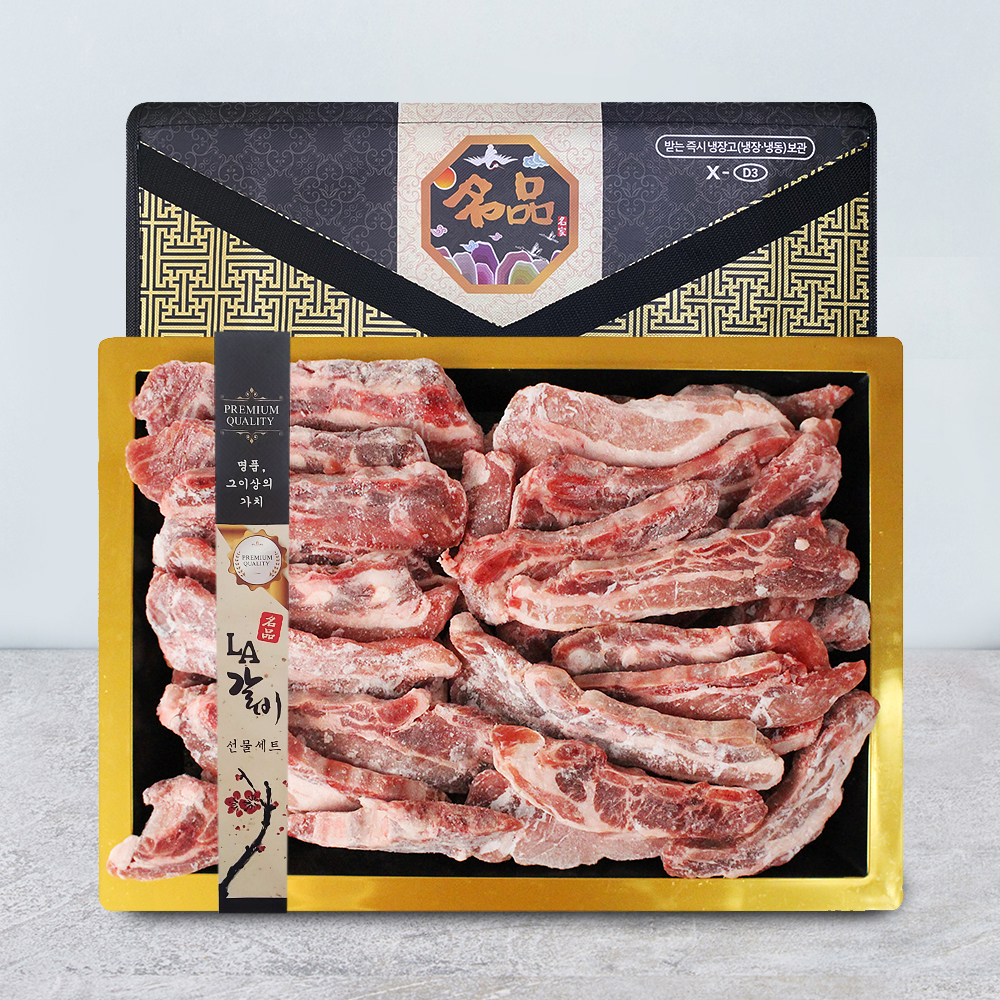 [와룡농협] 안동 한돈 LA갈비 선물세트 3kg : 친환경팔도