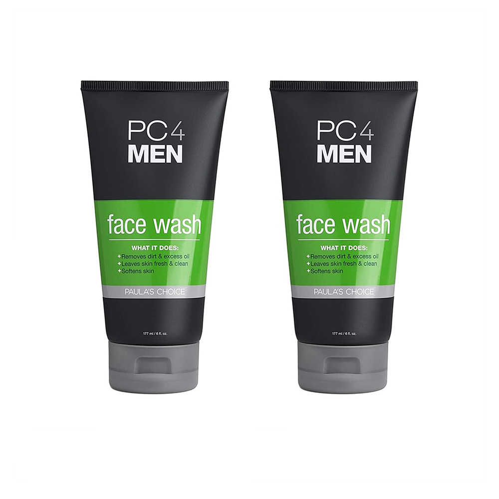 Paulas Choice 폴라초이스 PC4MEN 남성용 데일리 페이스 워시 알로에 함유 무향 민감성 피부용 177ml 2팩 : 올인글로벌