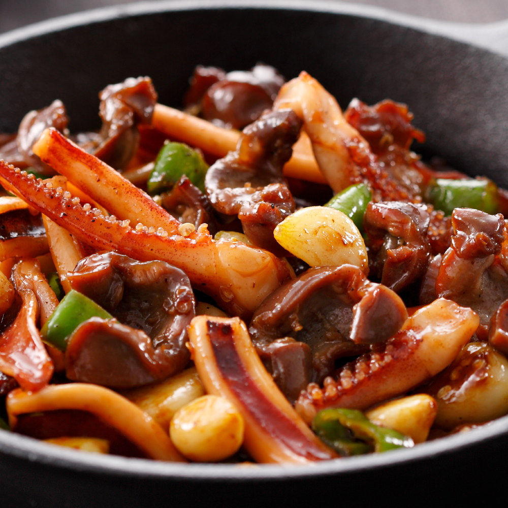 맛있는 똥반오반(닭똥집반 오징어반) 300g : 미소담식품