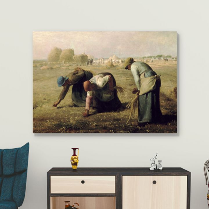 인테리어캔버스액자 밀레_이삭줍는여인들 A2(594x420x31mm) : 골든벨G