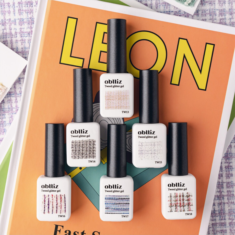 에이블리즈 Tweed Gliter gel 트위드 글리터젤 SET : 뚱자네일 도.소매 재료상