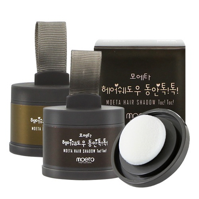 [모에타] 흰머리닷컴 헤어쉐도우 동안톡톡 4g 헤어라인 흑채 새치커버 : 헤어매니져