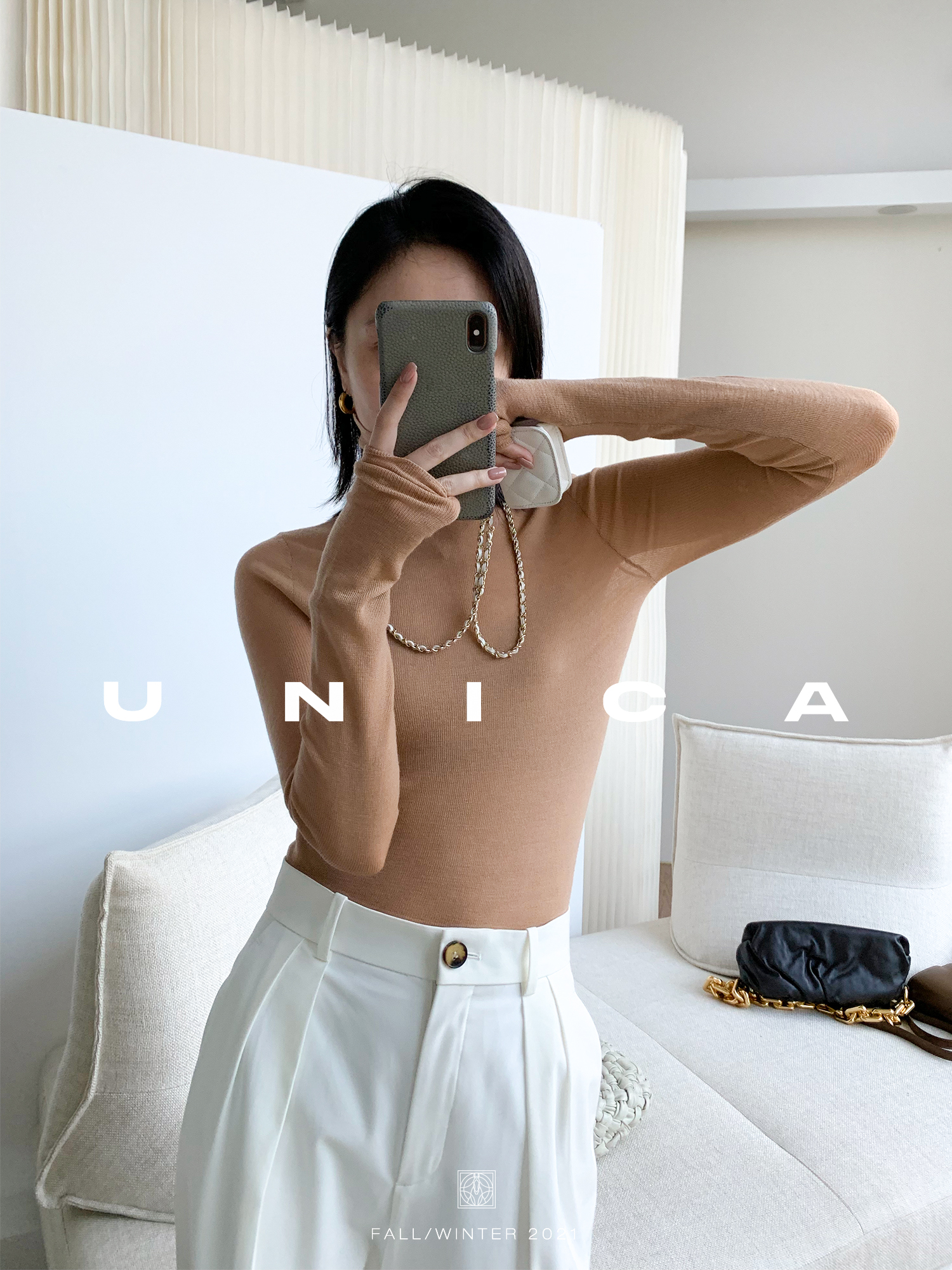 패셔너블웨어 B스톡 퍼스펙 브 센스독일 biella140s 울트라파인 울 여성 니트티 : 행복동산