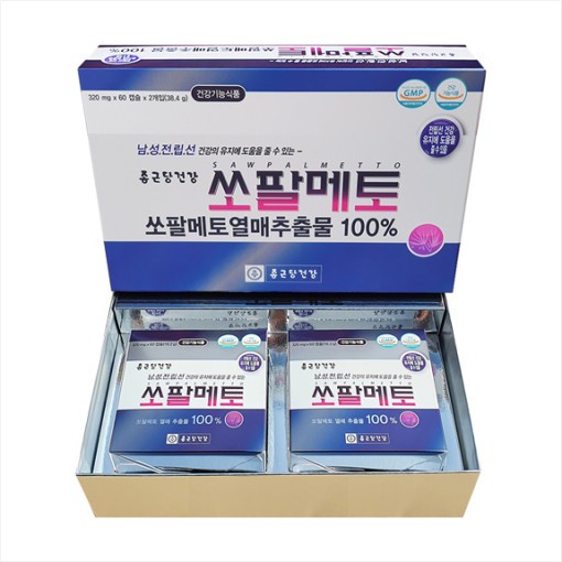 종근당건강(주) 쏘팔메토 약4개월 로르산 남자 영양제 전립선 쏘팔 소팔 30대 60대 쏘팔매토 효능 : 와이헬스