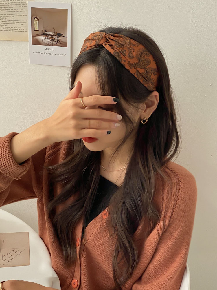 무드 페이즐 꼬임 반다나 헤어밴드 3color : 키메라제이