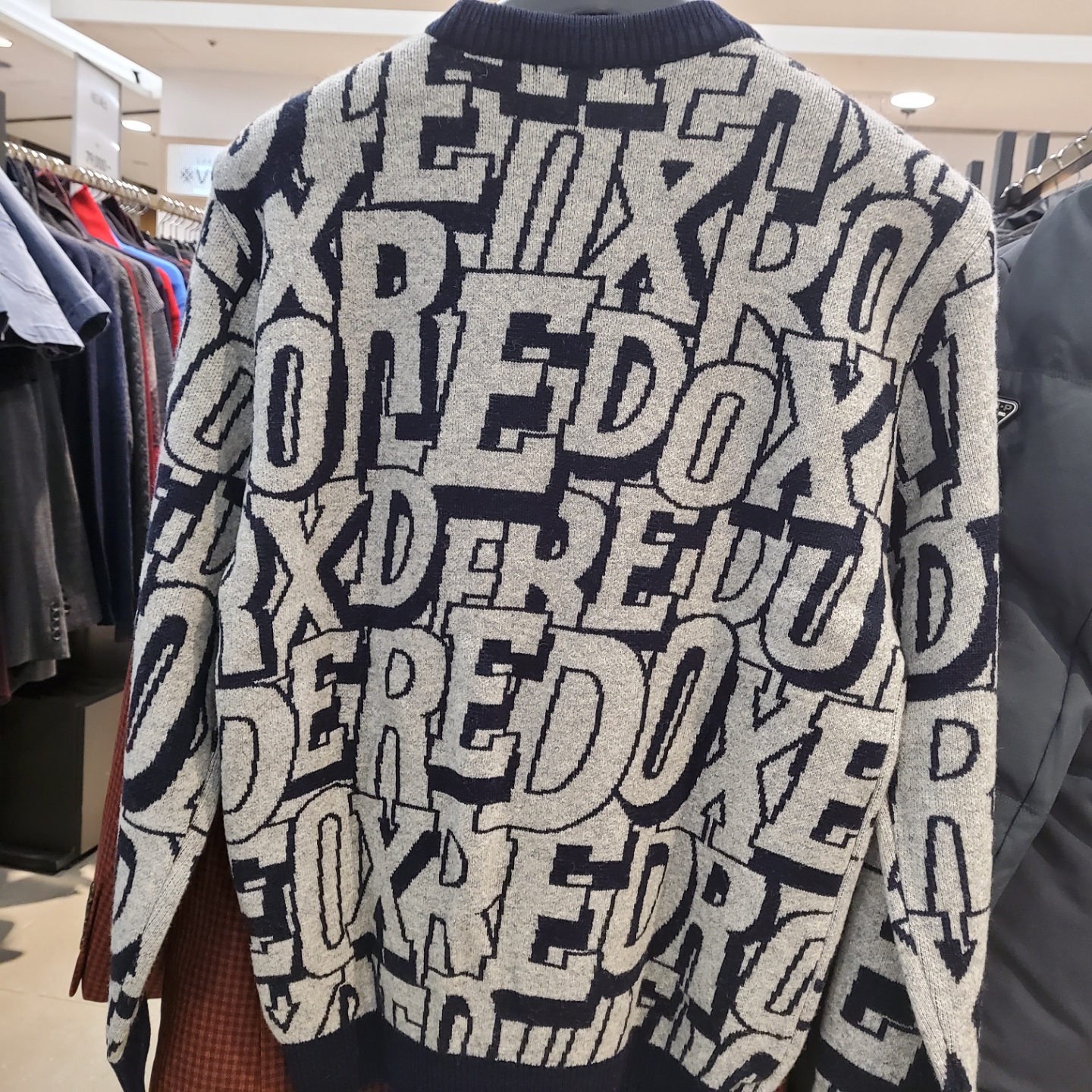 레드옥스 F/W 라운드긴팔니트 R194SW961 - GY : 롯데광주월드컵점 레드옥스