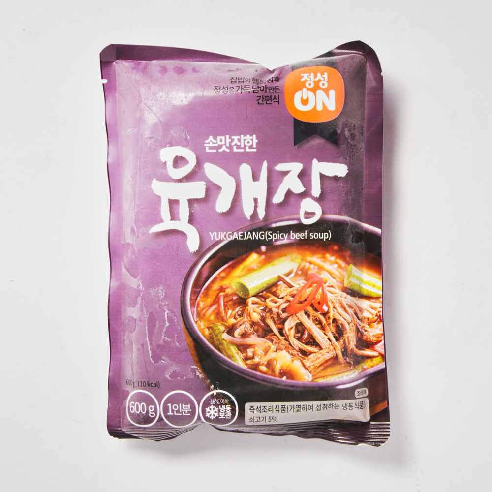 초원식품 정성온 육개장 600g 즉석탕 아침 간편식 : 모어댄쿡