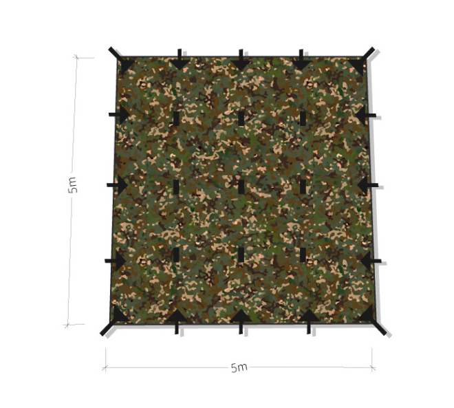 DD Tarp 5x5 MC 멀티캠 / 디디해먹 디디타프 : 캠핑 챕터스