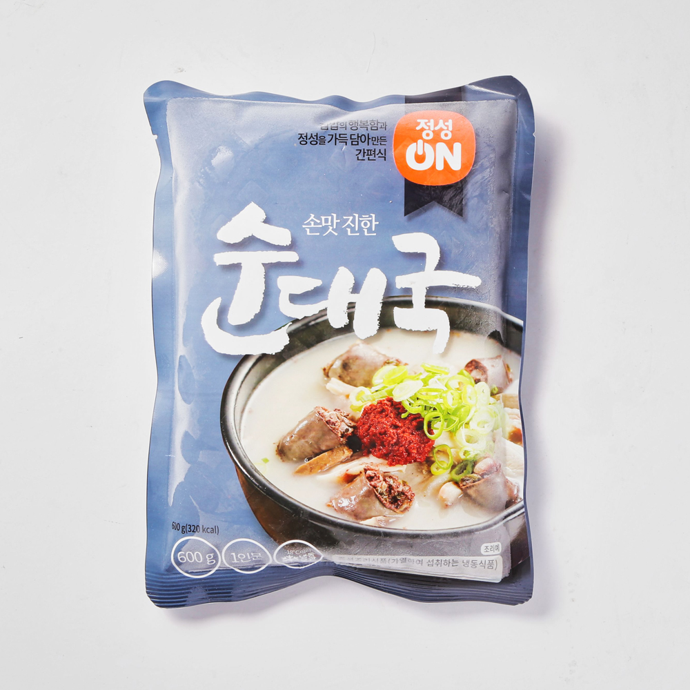 초원식품 정성온 순대국 600g 즉석탕 순댓국 순대국밥 : 모어댄쿡
