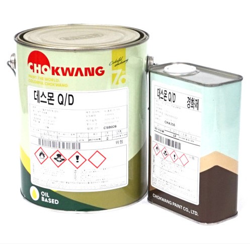 만능 부착성 우레탄계  데스몬 Q/D 유광  16L 투명, 백색 , 은색, 함마톤 은색 이외 색상 : 페인트 살래