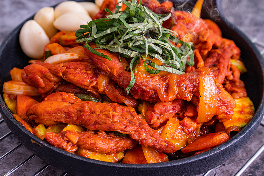 닭목살구이 매운 직화 닭목살 : 푸드피아