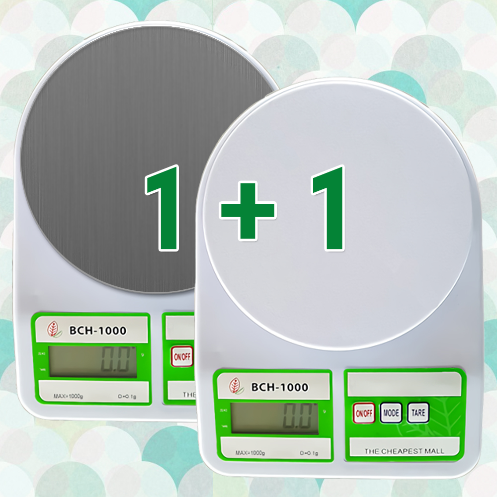 [1+1] 비리치 BCH1000 주방 이유식 베이킹 요리용 정밀 전자저울 0.1g : 비리치