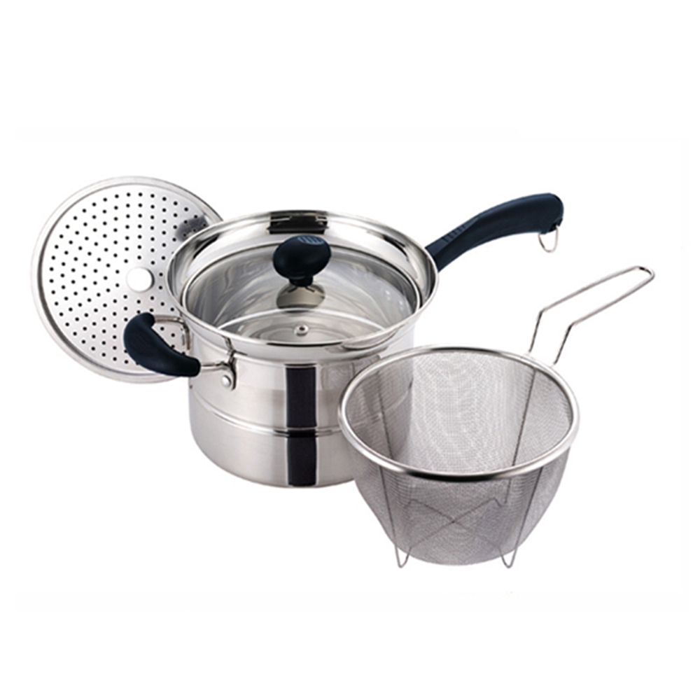 키친플라워 뉴 찜 국수냄비 18cm / 파스타 스파게티 스텐망 업소용 가정용 식당 : 신세계주방몰