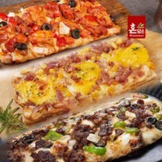 이경규 리얼토핑 폭탄피자 사각 냉동피자 2종 12팩 (트러플치즈6+불고기6) : 먹자몰
