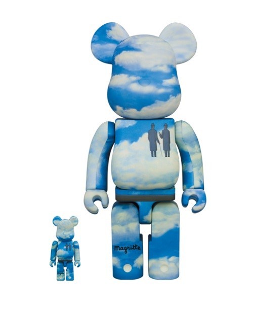 [국내당일배송]  BE@RBRICK 베어브릭 Rene Magritte 르네 마그리트 100% & 400% : 도쿄마켓