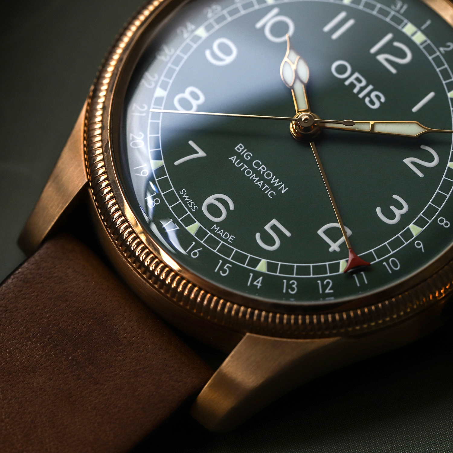 오리스 빅크라운 포인터데이트 80주년 청동 브론즈 40mm : 대구 해피타임